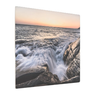 Impresión En Metal Fotografía de la costa costera de Lofoten