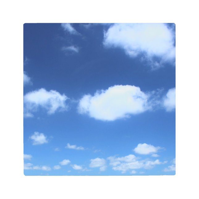 Impresión En Metal Fotografía de nubes restauradas (Anverso)