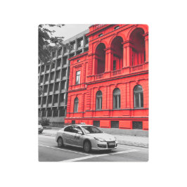Impresión En Metal Fotografía Minimalista del Edificio de la Ciudad R