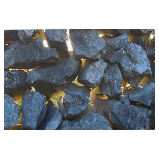 Impresión En Metal Fotografía rusa en pared de piedra croata (Anverso)