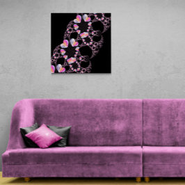 Impresión En Metal Fractal del corazón misterioso