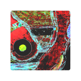 Impresión En Metal Frequency Serpent – Digital Abstract Energy Puzzle