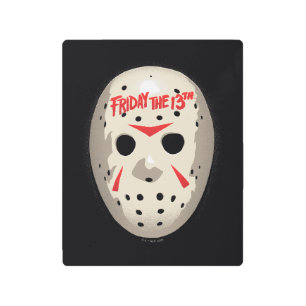 Impresión En Metal Friday the 13th   Hockey Mask Graphic