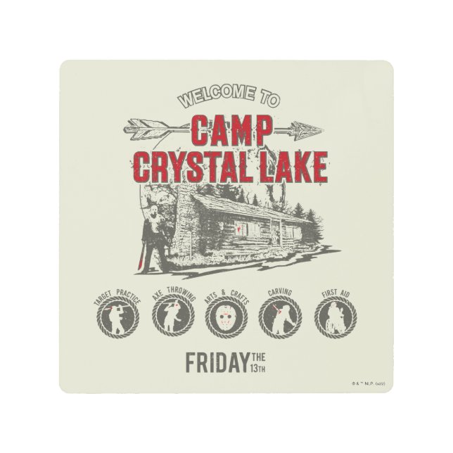 Impresión En Metal Friday the 13th | Welcome to Camp Crystal Lake (Anverso)