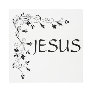 IMPRESIÓN EN METAL FRONTERA DE LA ESQUINA FLORAL DE JESUS