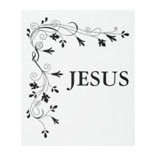 IMPRESIÓN EN METAL FRONTERA DE LA ESQUINA FLORAL DE JESUS