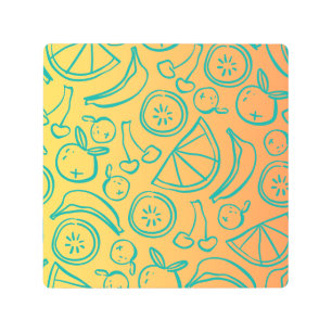 Impresión En Metal Frutas