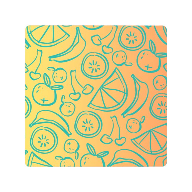 Impresión En Metal Frutas (Anverso)