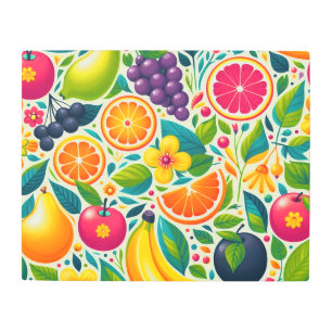 Impresión En Metal Frutos coloridos