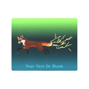 Impresión En Metal Fuego Fox - Luces del Norte