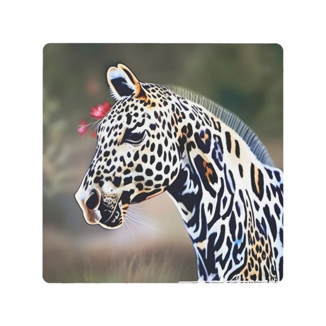 Impresión En Metal Funky Leopardo Appaloosa (Anverso)