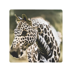 Impresión En Metal Funny Leopard Appaloosa