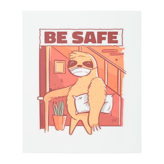 Impresión En Metal Funny Wolf Bow Tie | Granjero Feliz (Anverso)