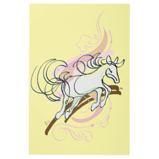 Impresión En Metal Galloping Horse on the Milky Way