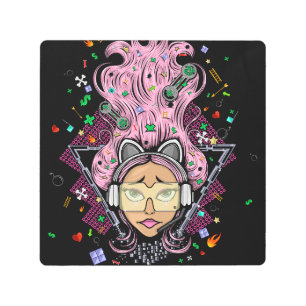 Impresión En Metal Gamer Girl