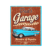 Garaje Chevy azul 57 de papá