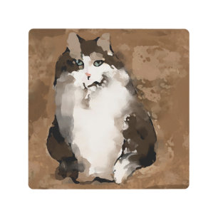 Impresión En Metal Gato