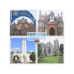 Impresión En Metal GB Luton - Guru Nanak Gurdwara Templo Sikh -