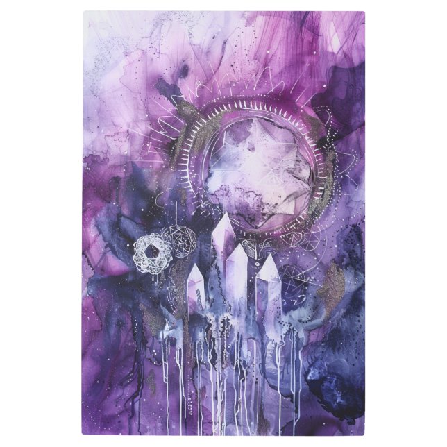 Impresión En Metal *~* Gem Esoteric SC3 Crystals Celestial Mandala (Anverso)