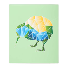 Impresión En Metal Geometric Kiwi