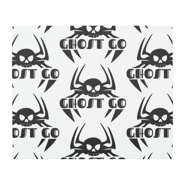 Impresión En Metal Ghost Go Spooky Season (Anverso)