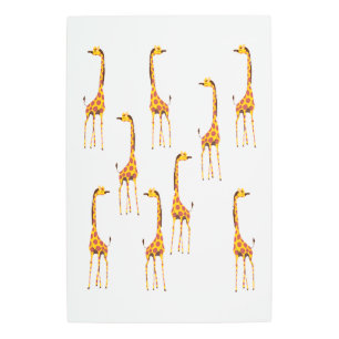 Impresión En Metal Girafas