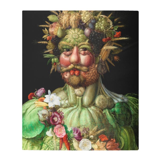 Impresión En Metal Giuseppe Arcimboldo - Vertumnus (Anverso)