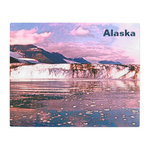 Impresión En Metal Glaciar Alaska