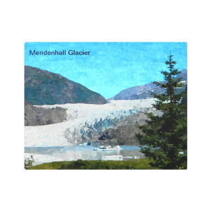 Impresión En Metal Glaciar Mendenhall