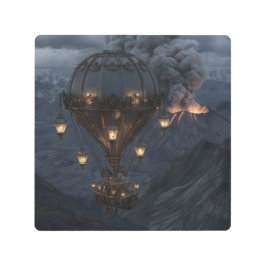 Impresión En Metal Globo de aire caliente de Steampunk