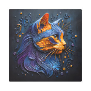 Impresión En Metal Gloria elástica enigmática - AI crea