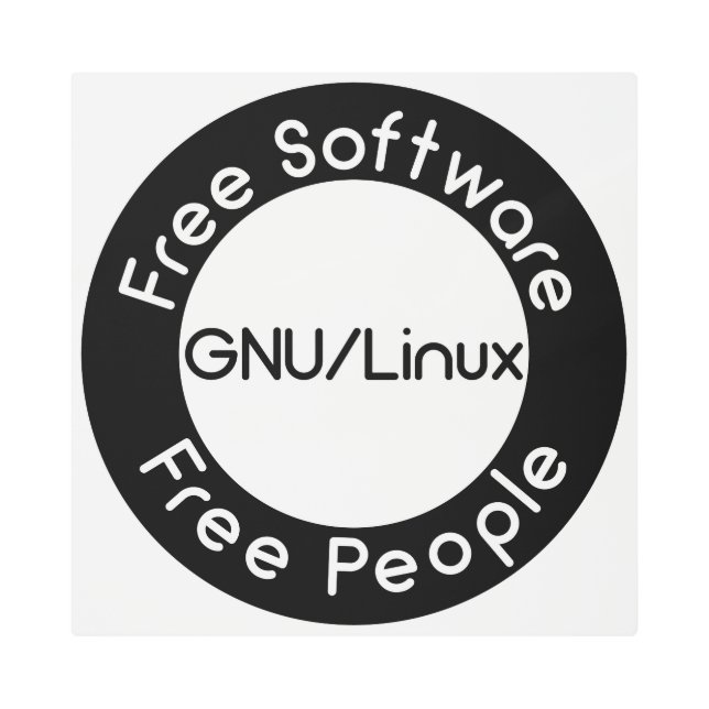 Impresión En Metal GNU/Linux (Anverso)