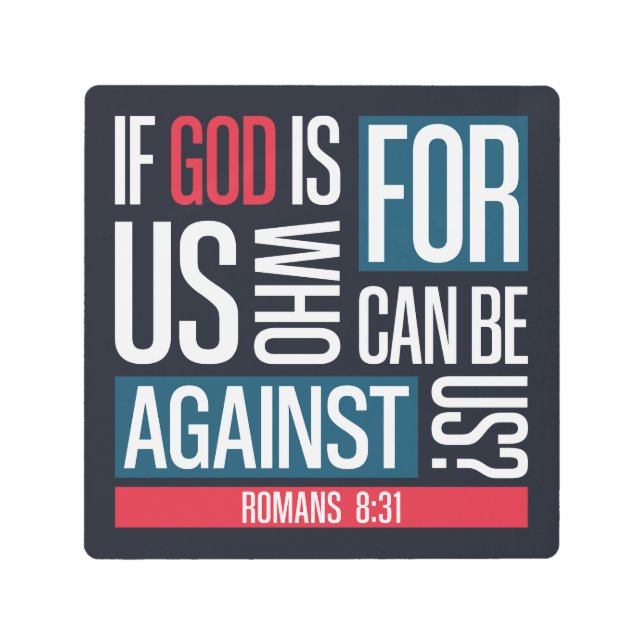 Impresión En Metal God for us (Anverso)