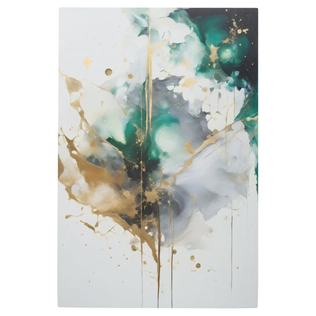 Impresión En Metal Golden Aurora (Anverso)