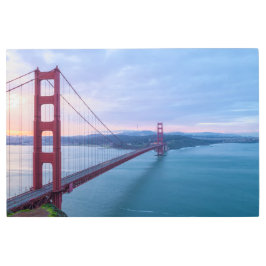 Impresión En Metal Golden Gate Sunrise