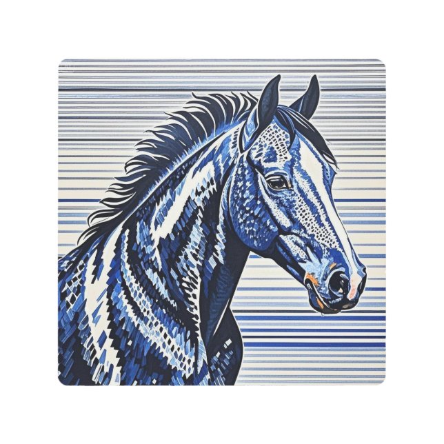 Impresión En Metal Golden Geometría Wall Art (Anverso)