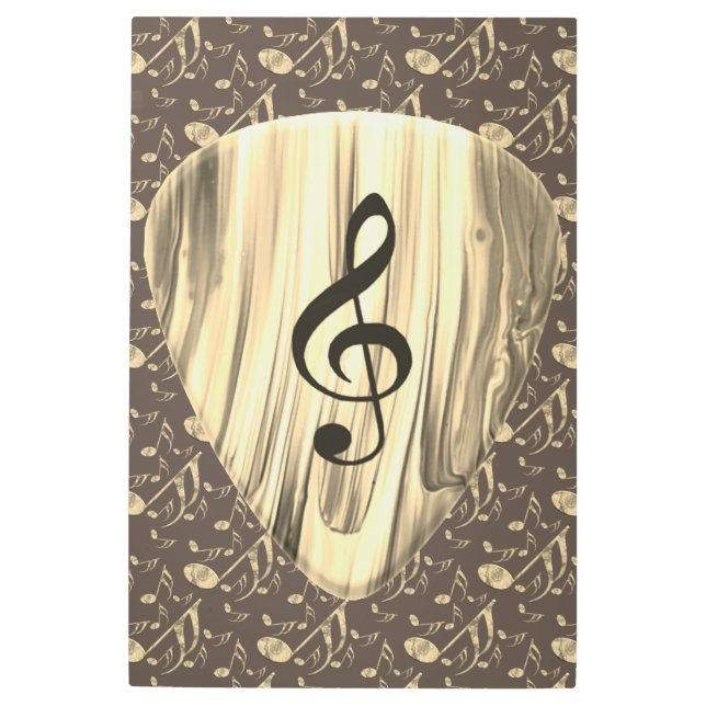 Impresión En Metal Golden Plectron - Diseño elegante para los amantes (Anverso)