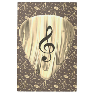 Impresión En Metal Golden Plectron - Diseño elegante para los amantes