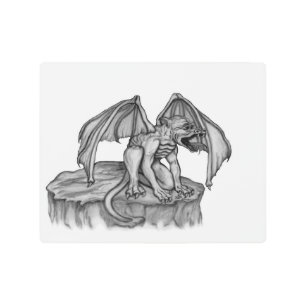 Impresión En Metal Golem Gargoyle