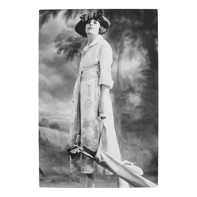 Impresión En Metal Golf en estilo, años 20 (Anverso)