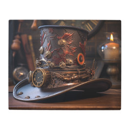 Impresión En Metal Gorra Steampunk