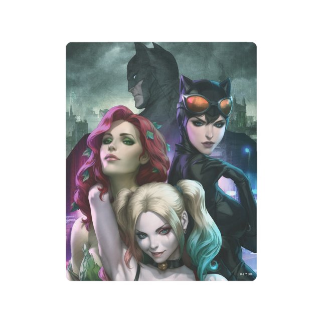 Impresión En Metal Gotham City Sirens #1000 Comic Cover Variant (Anverso)
