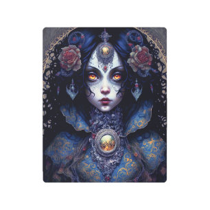 Impresión En Metal Gótico Lady Gothic Fantasy Art