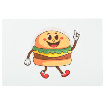 Gracioso Ilustracion de hamburguesa Personalizado