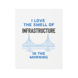 Impresión En Metal Graduación divertida de ingeniería civil