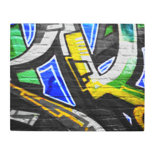 Impresión En Metal Graffiti 6 20x16 (50x40cm) wamecnm