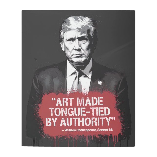 Impresión En Metal Graffiti de la cita de Shakespeare con canalizació (Anverso)