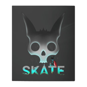 Impresión En Metal Graffiti Skull