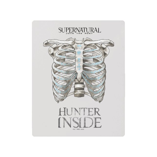 Impresión En Metal Gráfico de la cinta de opciones "Hunter Inside" su (Anverso)