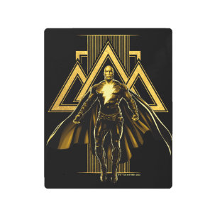 Impresión En Metal Gráfico del pilar triangular del Adam negro
